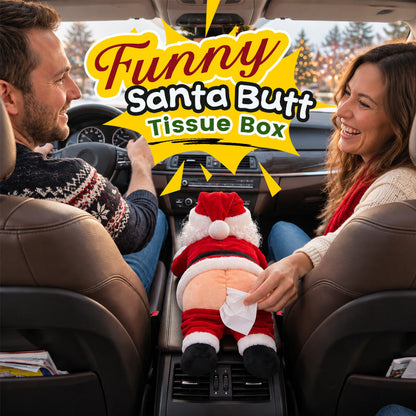 🎅Funny Santa Butt Tissue Box