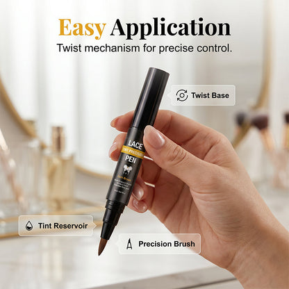 ✨50% OFF NOW! Lace Tint Scalp Tint Pen – Instant Lace Knot Melting Pen, Sweat Resistant Wig Hairline Tint, Natural Scalp Look for Lace Front Wigs