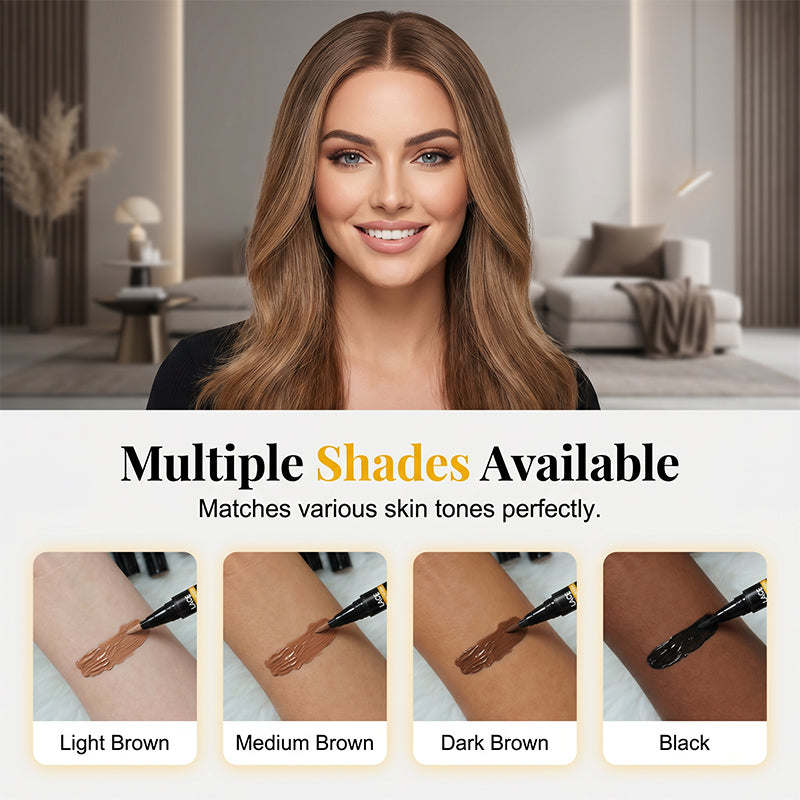 ✨50% OFF NOW! Lace Tint Scalp Tint Pen – Instant Lace Knot Melting Pen, Sweat Resistant Wig Hairline Tint, Natural Scalp Look for Lace Front Wigs