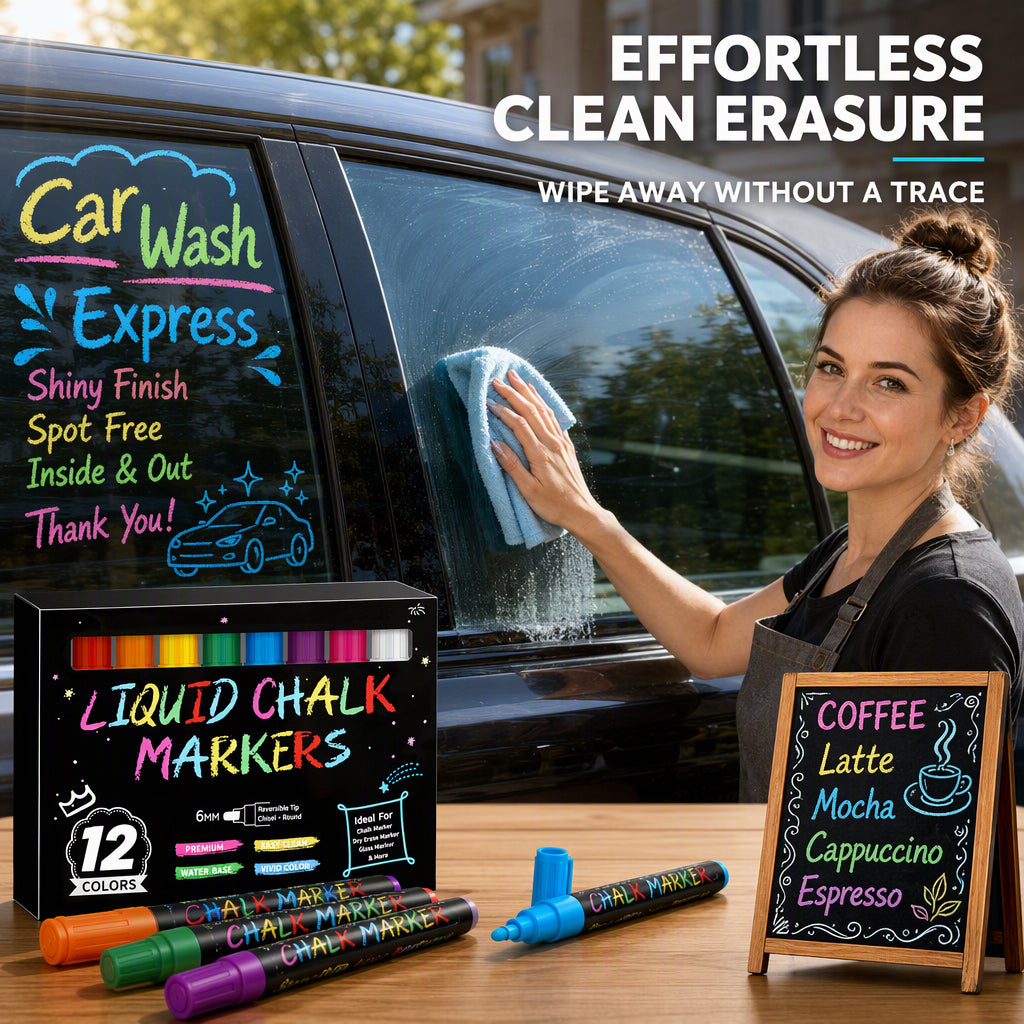 Vibrant Liquid Chalk Markers for Multiple Surfaces