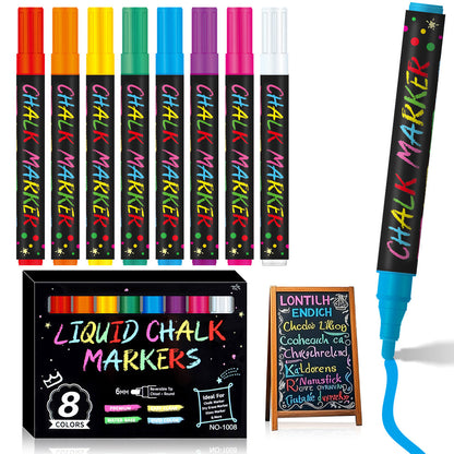 Vibrant Liquid Chalk Markers for Multiple Surfaces