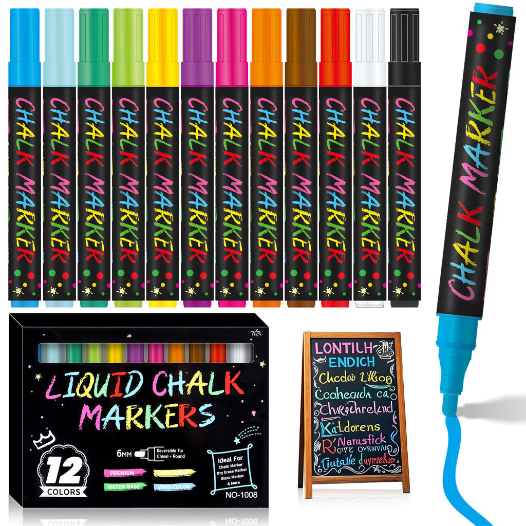 Vibrant Liquid Chalk Markers for Multiple Surfaces