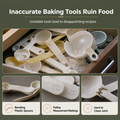 Stainless Steel Dual-Sided Measuring Spoon