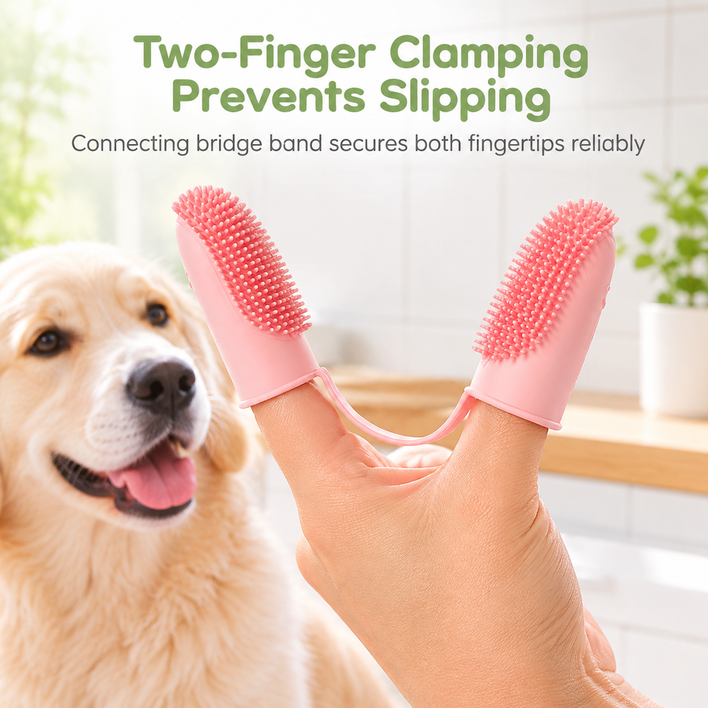 Dual-Finger Pet Toothbrush – product image