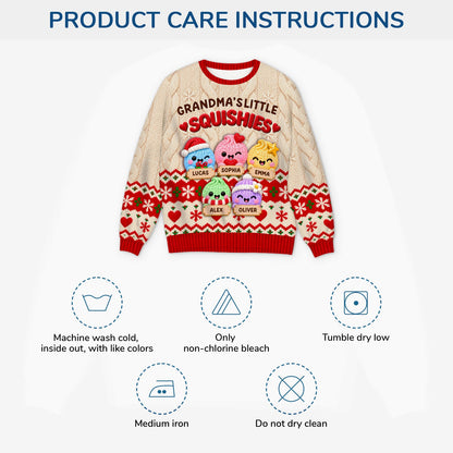 Squishy Dumpling Ugly Sweater - Personalized Gifts for Grandmas & Grandkids